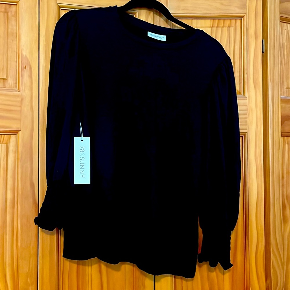 Smocked 3/4 sleeve top